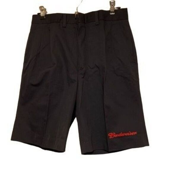 Vintage Riverside Size 29 Budweiser Blue Pleated Uniform Shorts *New-2nds* - Picture 1 of 7